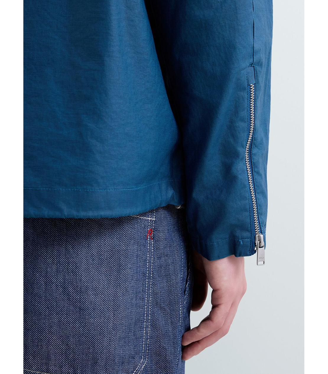 リネンコットンコーティングキャンバスジャケット 詳細画像 ブルー 6